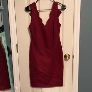 Scallop Neck Bodycon